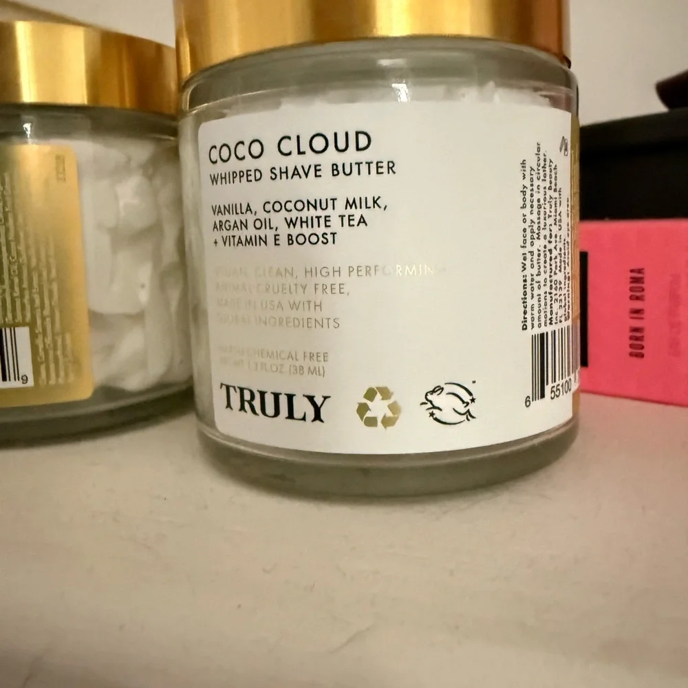 TRULY Coco Cloud Shave Butter with Gold Lid - Picture 2 of 3